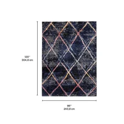 Indoor Rug - 8 x 10 Navy New