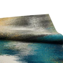 Indoor Rug - 5 x 8 Yellow/Turquoise/Black New