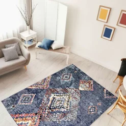 Indoor Rug - 5 x 7 Blue/Multi Discount