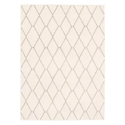 Indoor Rug - 7 x 10 White/Grey
