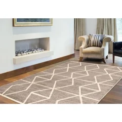 Indoor Rug - 8 x 10 Grey/Ivory Online