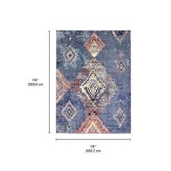 Indoor Rug - 7 x 10 Blue/Multi New