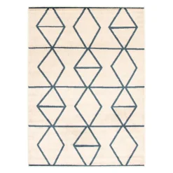 Indoor Rug - 4 x 6 Ivory/Blue Online