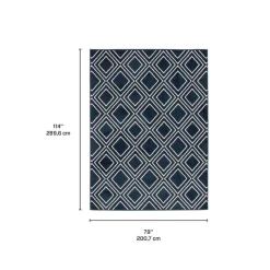 Indoor Rug - 7 x 10 Navy/White Online