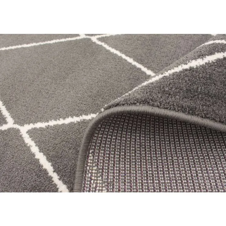 Indoor Rug - 7 x 10 Dark Grey/White Discount
