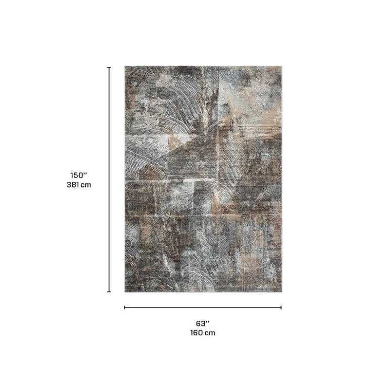 Indoor Rug - 5 x 8 Beige / Grey / Brown Discount