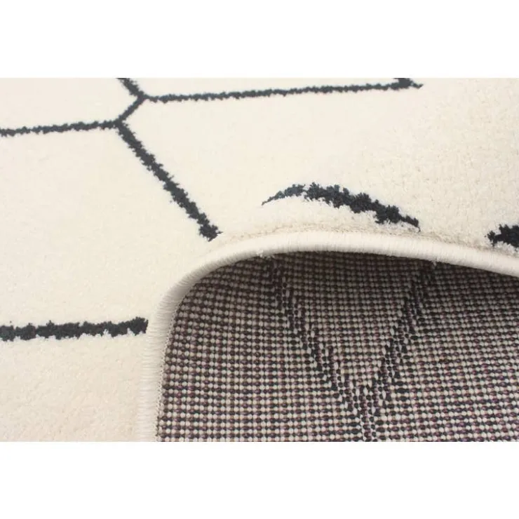 Indoor Rug - 5 x 7 White/Navy Clearance