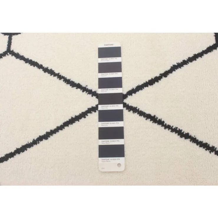Indoor Rug - 5 x 7 White/Navy Clearance