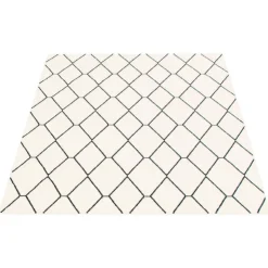Indoor Rug - 5 x 7 White/Navy Clearance