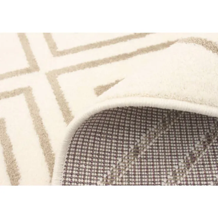 Indoor Rug - 5 x 7 White/Tan Hot