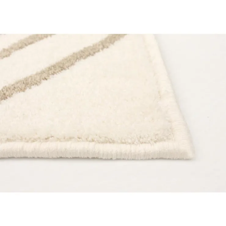 Indoor Rug - 5 x 7 White/Tan Hot