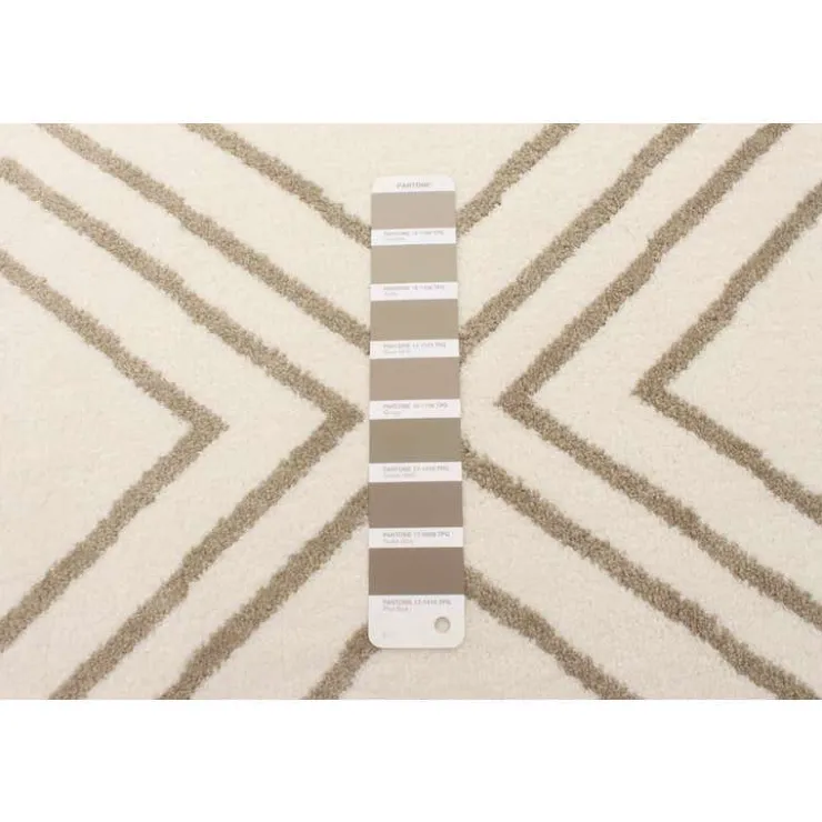 Indoor Rug - 5 x 7 White/Tan Hot