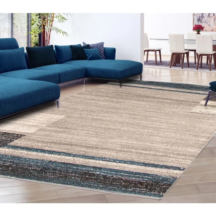 Indoor Rug - 8 x 10 Grey/Blue Sale