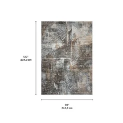 Indoor Rug - 8 x 11 Beige / Grey / Brown