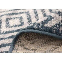 Indoor Rug - 8 x 10 Petrol/Silver Best
