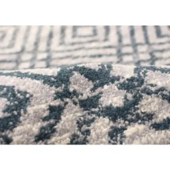 Indoor Rug - 8 x 10 Petrol/Silver Best