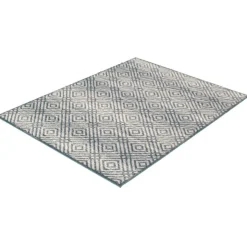 Indoor Rug - 8 x 10 Petrol/Silver Best