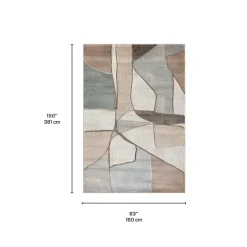 Indoor Rug - 5 x 8 Beige / Grey / Brown Best