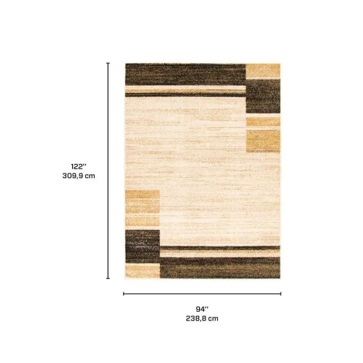 Indoor Rug - 8 x 10 Ivory/Brown Sale