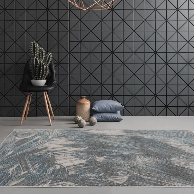 Indoor Rug - 5x8 Grey/Blue/Beige Online