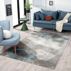 Indoor Rug - 5x8 Brown/Blue/Beige Discount
