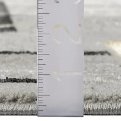Indoor Rug - 5x8 Grey/Black/Gold Outlet