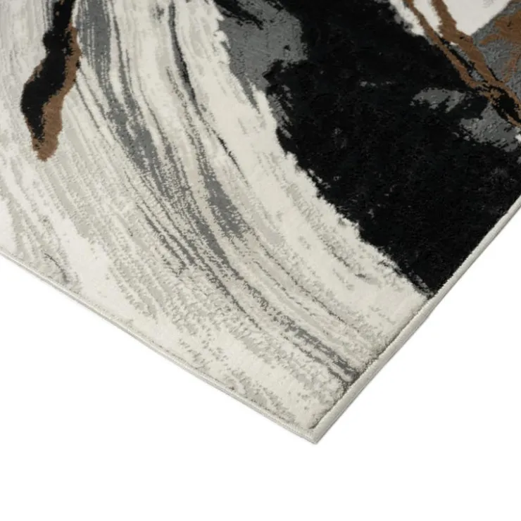 Indoor Rug - 5x8 Gris/Beige/Brun New