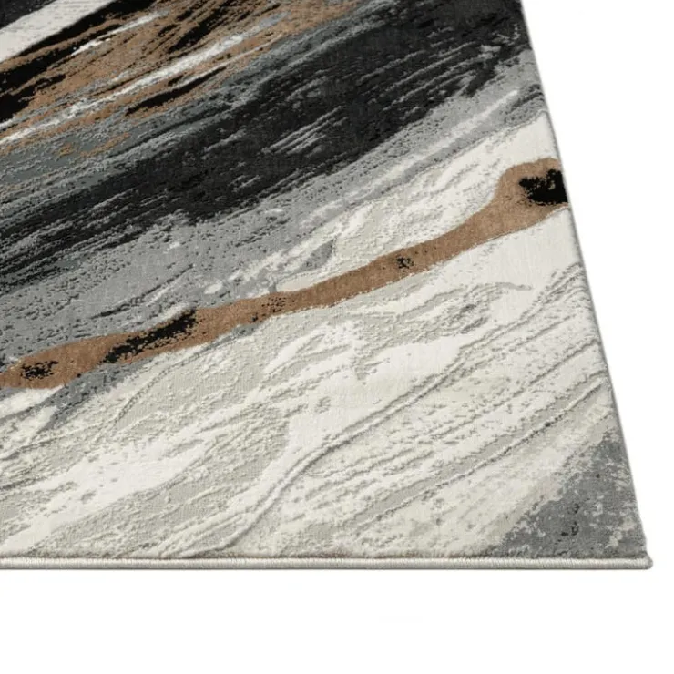 Indoor Rug - 5x8 Gris/Beige/Brun New
