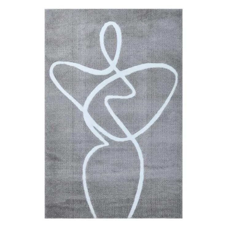 Indoor Rug - 8x10 Grey / White Best