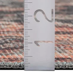 Indoor Rug - 6x9 Grey/Orange Sale