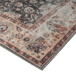 Indoor Rug - 6x9 Grey/Orange Sale