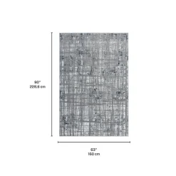 Indoor Rug - 5x8 Grey/Blue Sale