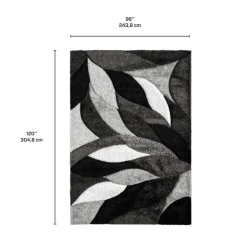 Indoor Rug - 8x10 Grey/Black Best