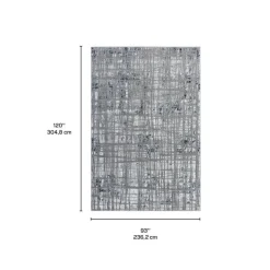Indoor Rug - 8x10 Grey/Blue Clearance