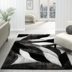 Indoor Rug - 5x8 Grey/Black Discount