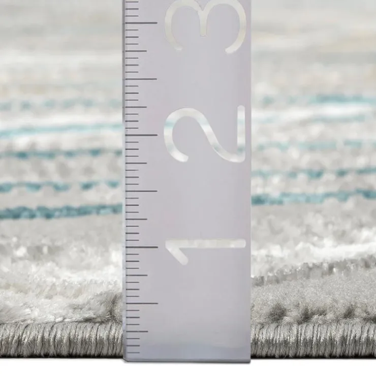 Indoor Rug - 8x10 Grey/Gold/Blue