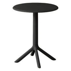 Indoor/Outdoor Resin Round Dining Table – Black Best
