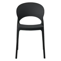 Indoor/Outdoor Resin Stackable Chair - Black Best