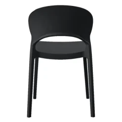 Indoor/Outdoor Resin Stackable Chair - Black Best