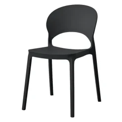Indoor/Outdoor Resin Stackable Chair - Black Best