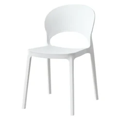 Indoor/Outdoor Resin Stackable Chair - White Sale