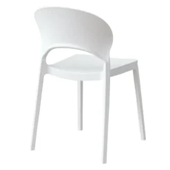 Indoor/Outdoor Resin Stackable Chair - White Sale