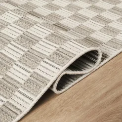 Indoor/Outdoor Rug - 10 x 13 ft Grey-black New