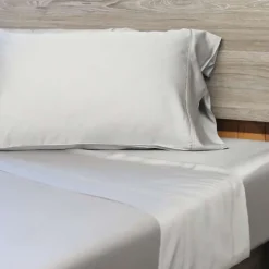 King Bamboo Bed Sheet Set - Cement Grey Online