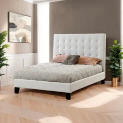 King Bed 78'' White