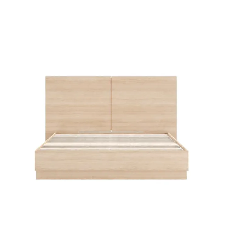 Nexera King Bed with Headboard (78") - Natural Blonde Oak Online