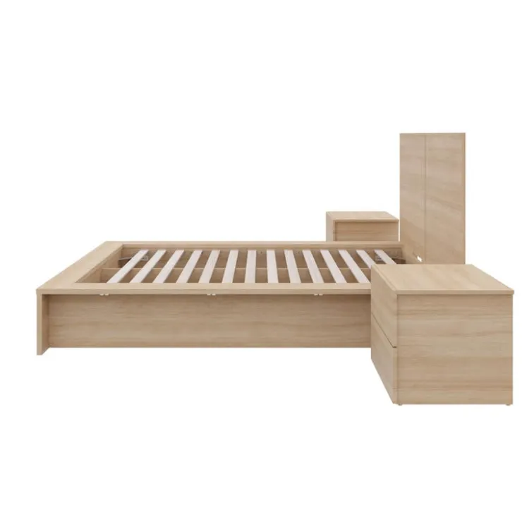 Nexera King Bedroom Set (78") - 4pcs - Natural Blonde Oak Sale