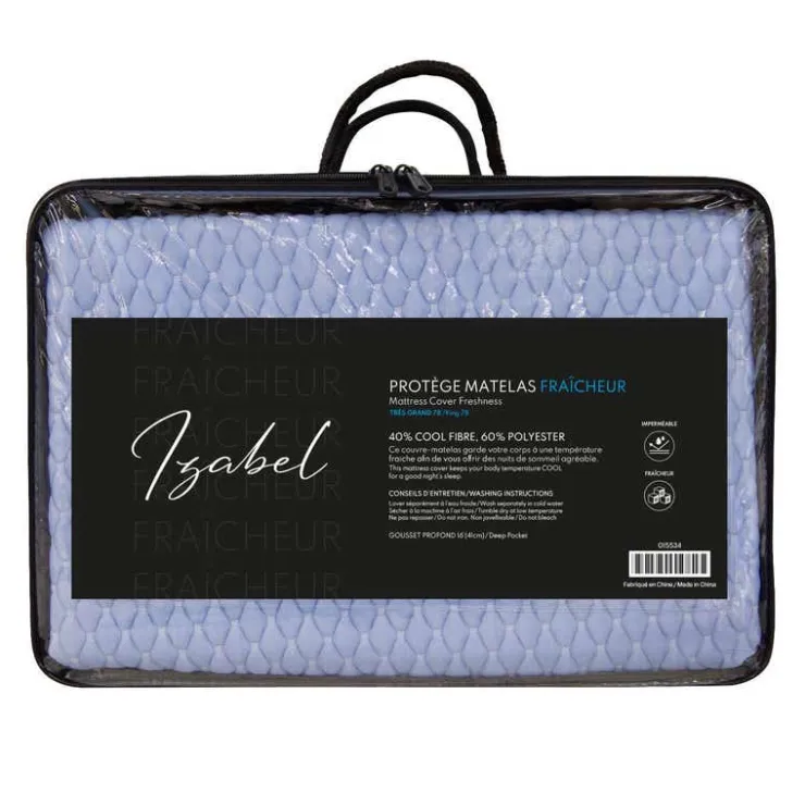 King Fresh Waterproof Mattress Protector Blue Discount