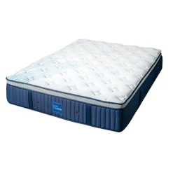 Dreamstar King Medium-FirmHybrid Mattress - 78" Quilted Blue/White Outlet