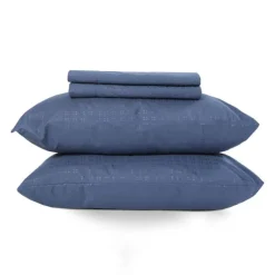 King Microfibre Bed Sheet Set - Blue Blue Moon Clearance